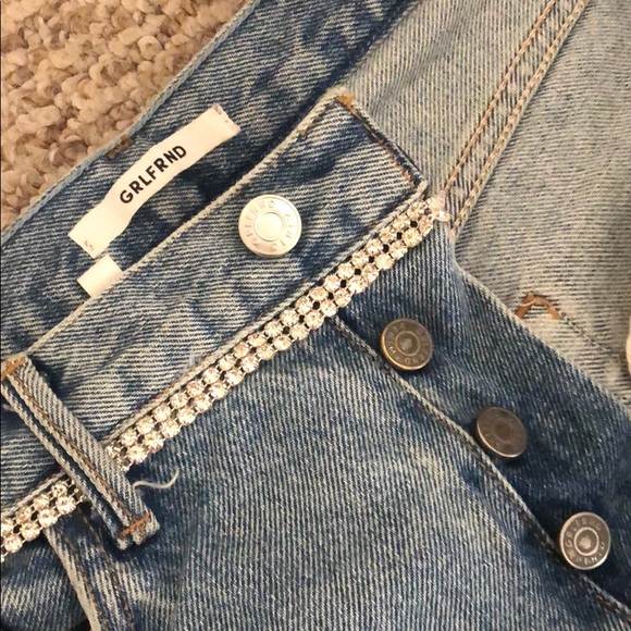 GRLFRND rhinestone Karolina skinny jeans size 28 - Picture 4 of 7